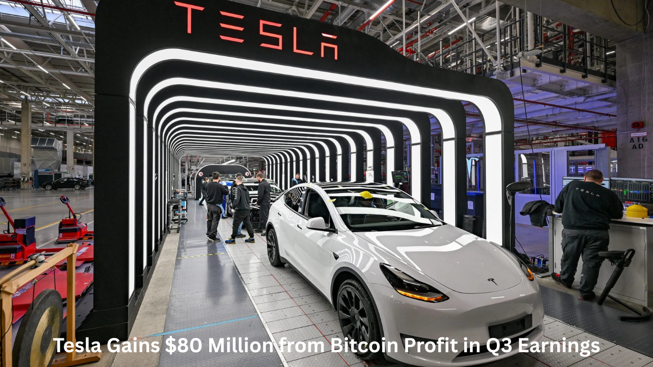 Tesla Gains $80 Million from Bitcoin Profit in Q3 Earnings